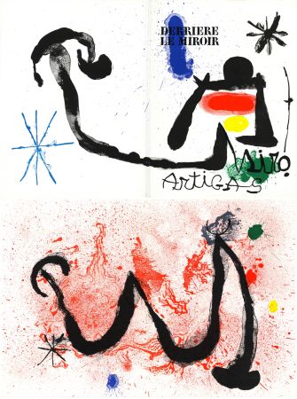 リトグラフ Miró - MIRO - ARTIGAS, Terres de grand feu. Derrière le Miroir n° 139-140. Juin-Juillet 1963.