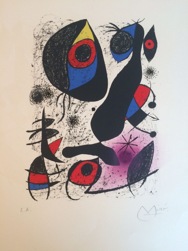 リトグラフ Miró - Miro a l'encre