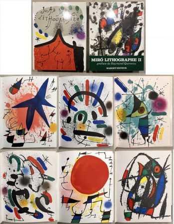 挿絵入り本 Miró - MIRO LITHOGRAPHE I & II. Avec 24 lithographies originales (1972-1974).‎ 