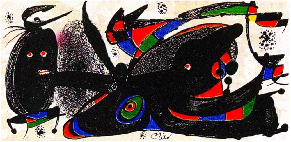 リトグラフ Miró - Miro Sculptor - England