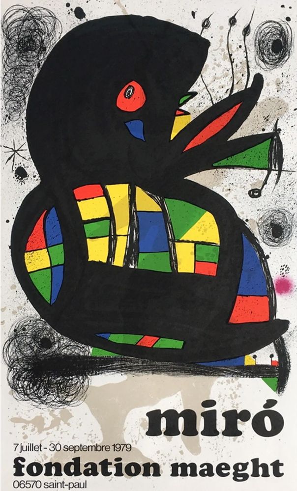 掲示 Miró - MIRO À LA FONDATION MAEGHT. Exposition de l'été 1979.