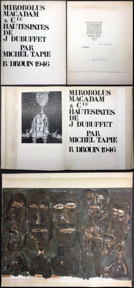 挿絵入り本 Dubuffet - MIROBOLUS, MACADAM & Cie, HAUTESPATES DE J.D. (1946)