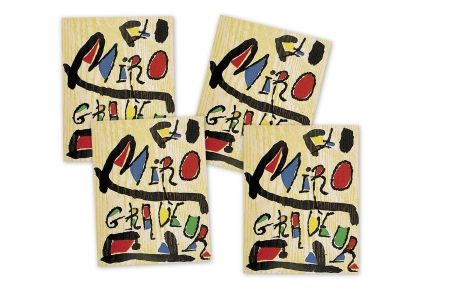 挿絵入り本 Miró - MIRÓ GRABADOR - 4 VOL. (1928 - 1983) Catalogue raisonné engravings of Joan Miró