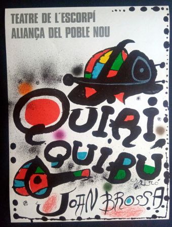 掲示 Miró - Miró - Teatre de l'escorpi Quiri Quibu Joan Brossa 1976