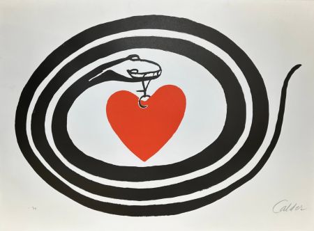 リトグラフ Calder - Mois Mondial du Coeur