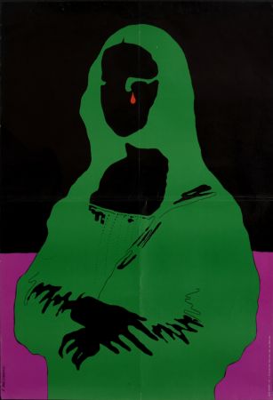 シルクスクリーン Cieslewicz  - Mona Lisa, 1968 - Large silkscreen poster (Scarce!)