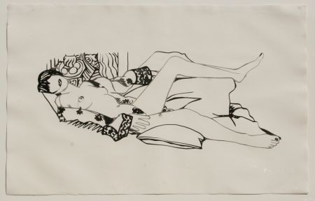 エッチングと　アクチアント Wesselmann - Monica Nude with Matisse