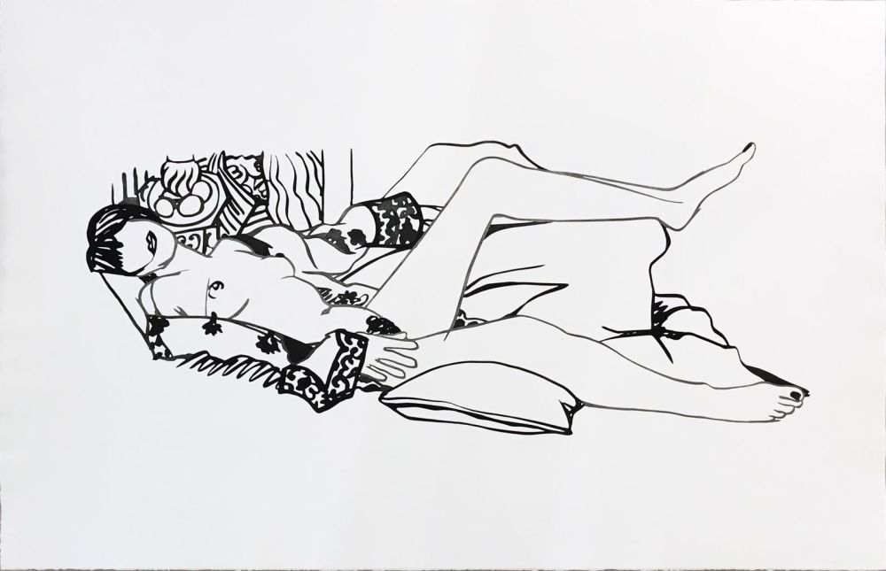 アクチアント Wesselmann - Monica Nude with Purple Robe