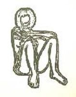 リトグラフ Wesselmann - Monica sitting with elbows on knees