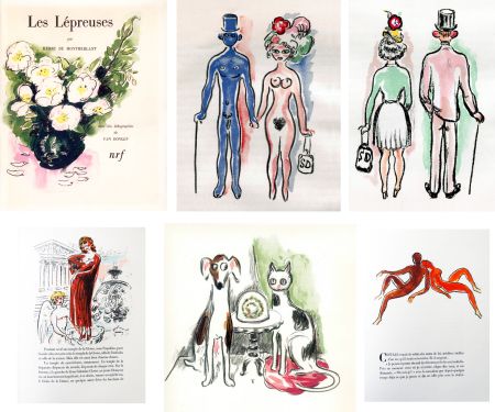 挿絵入り本 Van Dongen - Montherlant. LES LÉPREUSES. 25 lithographies originales en couleurs (1947)