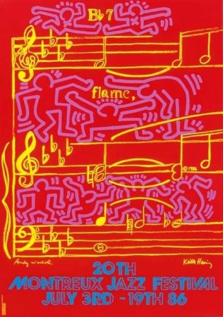 オフセット Warhol - Montreux Jazz Festival  -  Keith Haring e Andy Warhol