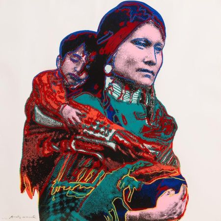 シルクスクリーン Warhol - Mother and Child (from Cowboys and Indians)