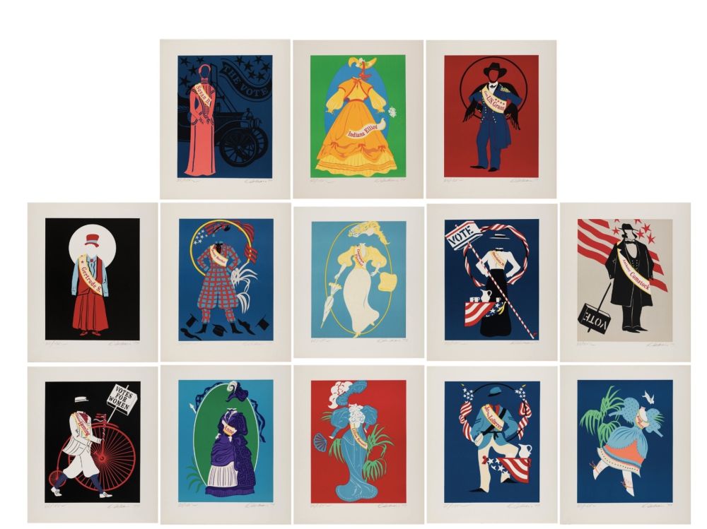 シルクスクリーン Indiana - Mother of us all, 1977 (Complet set of 13 screen-prints)