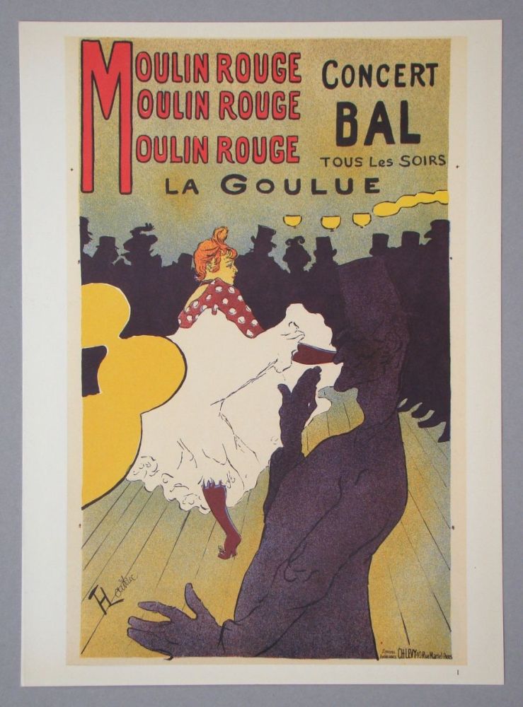 輪転グラビア印刷 Toulouse-Lautrec - Moulin-Rouge - La Goulue
