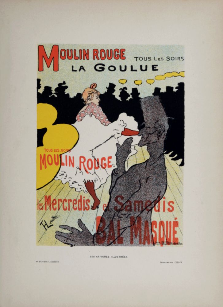 リトグラフ Toulouse-Lautrec - Moulin Rouge La Goulue, 1896