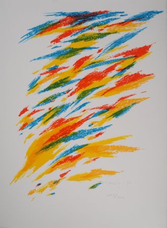 リトグラフ Dorazio - Mouvement coloré