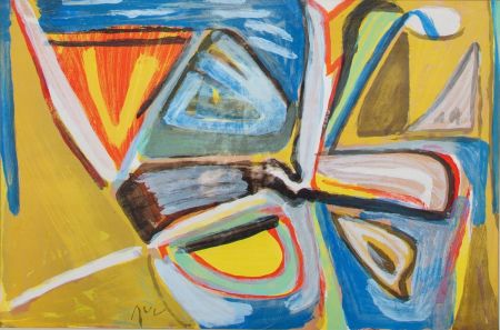リトグラフ Van Velde - MP 386 - Le bonheur de Matisse