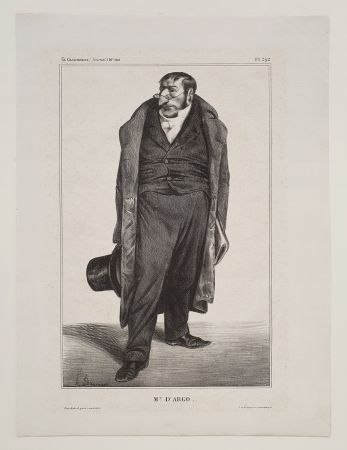 リトグラフ Daumier - Mr. D'Argo..