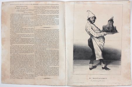 リトグラフ Daumier - Mr. Montaugibet en patissier-gâte-sauce 