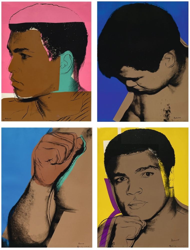 シルクスクリーン Warhol - Muhammad Ali Complete Portfolio (Signed By Ali And Warhol)