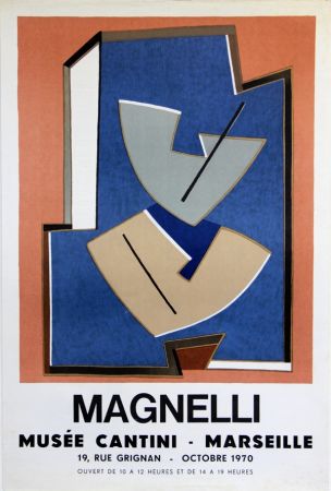 リトグラフ Magnelli - Musee Cantini  Marseille