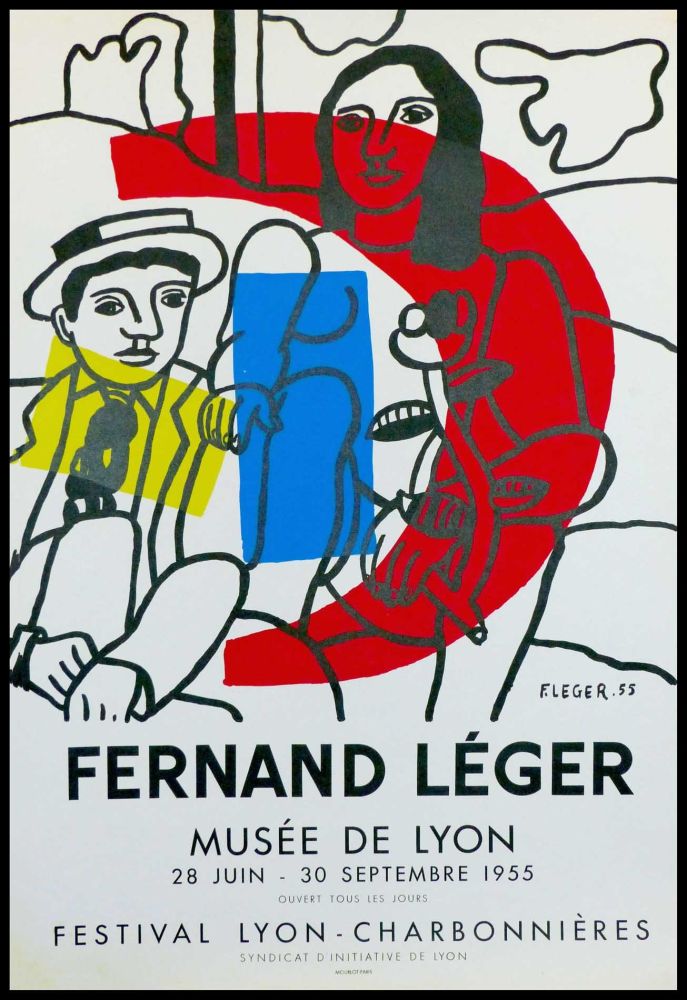 リトグラフ Leger - MUSEE DE LYON - FESTIVAL LYON CHARBONNIERES
