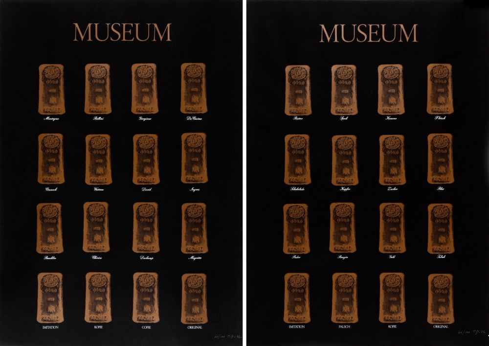 シルクスクリーン Broodthaers - Museum - Museum