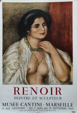掲示 Renoir - Musée Cantini - Marseille