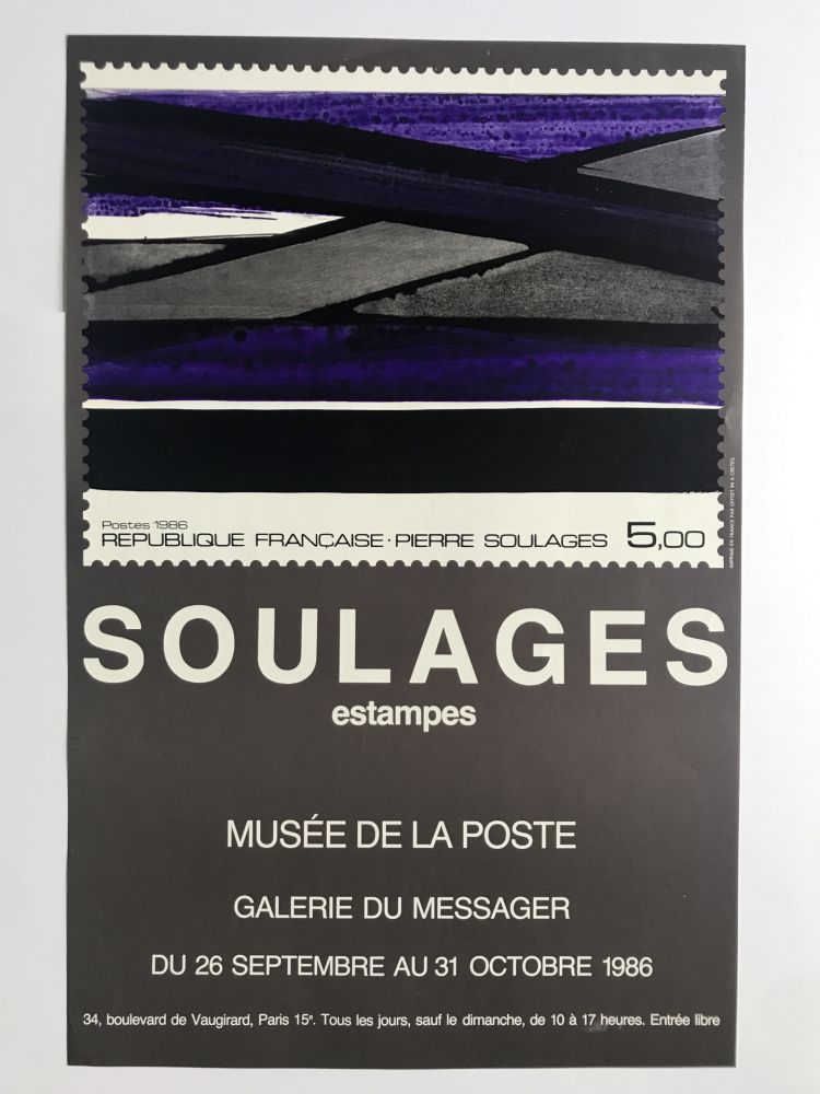 掲示 Soulages - Musée de la Poste