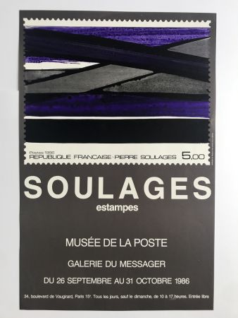 掲示 Soulages - Musée de la Poste