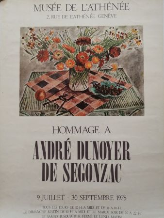 掲示 De Segonzac - Musée de l'Athénée - Genève
