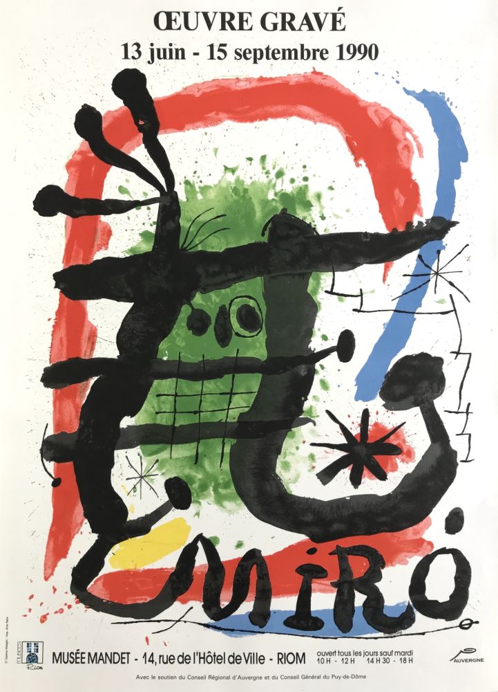 掲示 Miró (After) - Musée Mandet, Riom