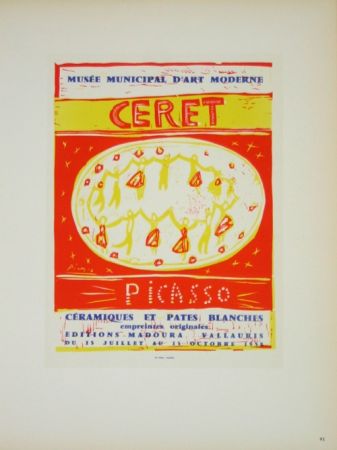 リトグラフ Picasso (After) - Musée  Municipal de Céret  1958