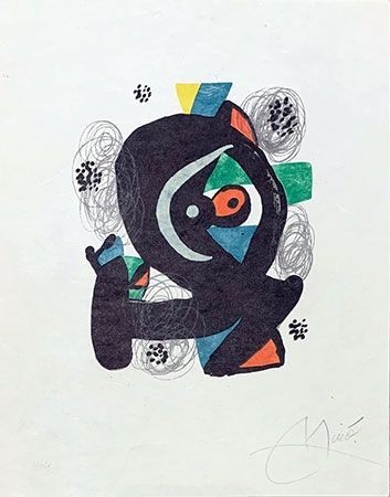 リトグラフ Miró - Mélodie acide