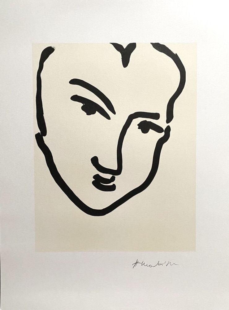 掲示 Matisse (After) - Nadia au Visage Penché