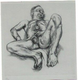 彫版 Freud - Naked man on a bed