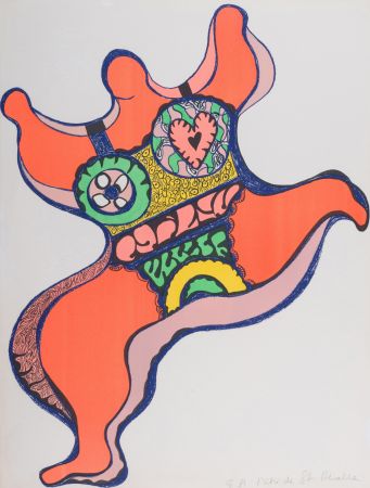 リトグラフ De Saint Phalle - Nana, 1971. Lithographie signé. 