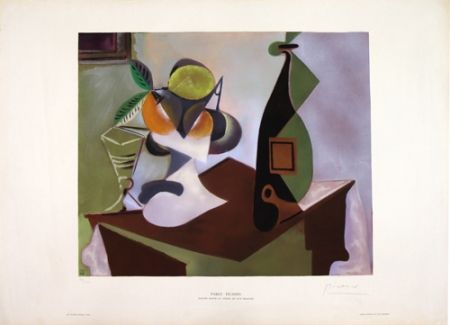 リトグラフ Picasso - Nature Morte au Citron et aux Oranges