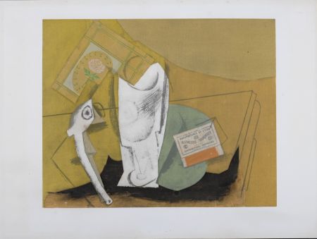 リトグラフ Picasso (After) - Nature morte à la pipe, 1962