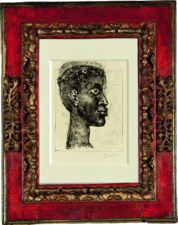 エッチングと　アクチアント Picasso - “Negre Negre Negre” Portrait of Aimè Cesare