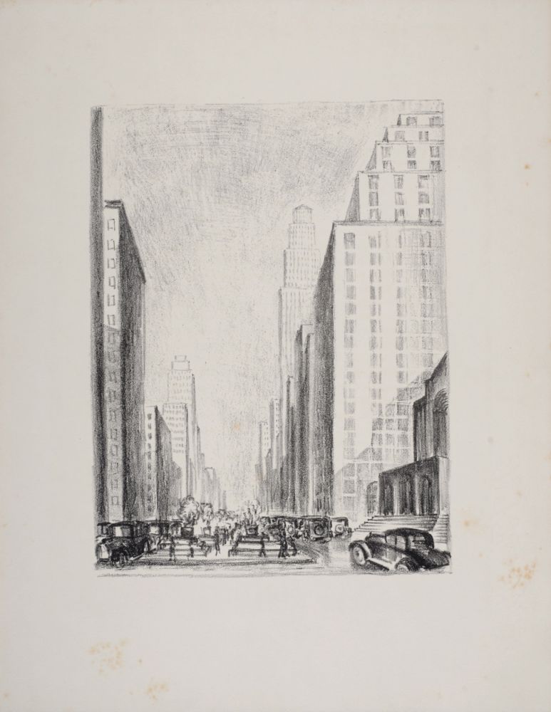 リトグラフ Lubbers - New-York, 1931