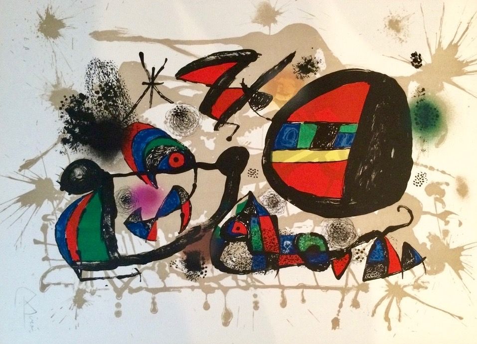 リトグラフ Miró - Nid d'alouettes