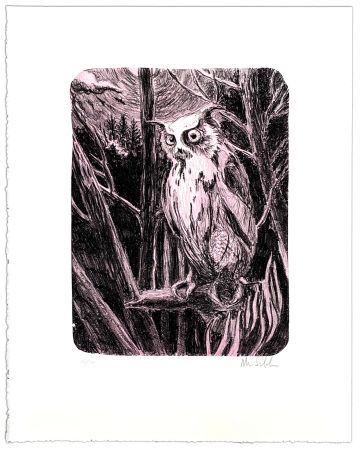 リトグラフ Schelde - Night Owl