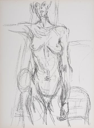 リトグラフ Giacometti - Nu, 1961