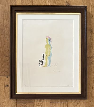 リトグラフ Picasso - Nu a la chaise 
