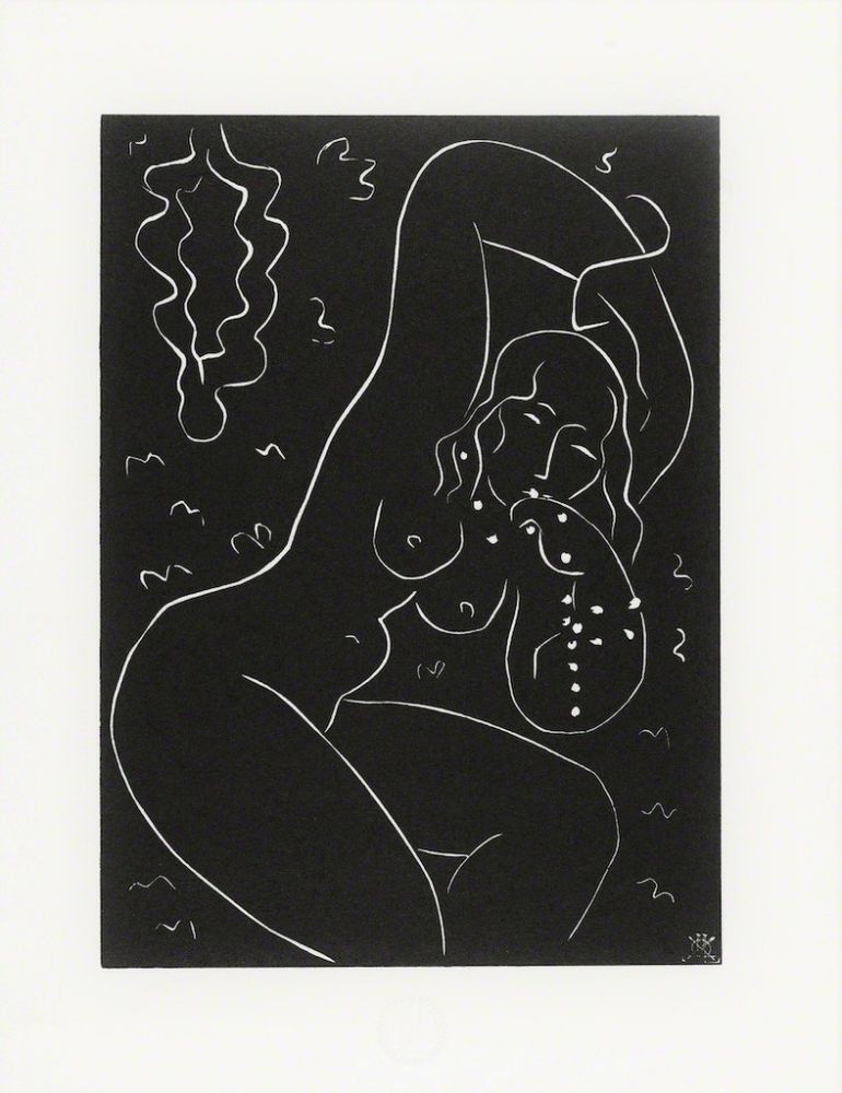 リノリウム彫版 Matisse - Nu au Bracelet