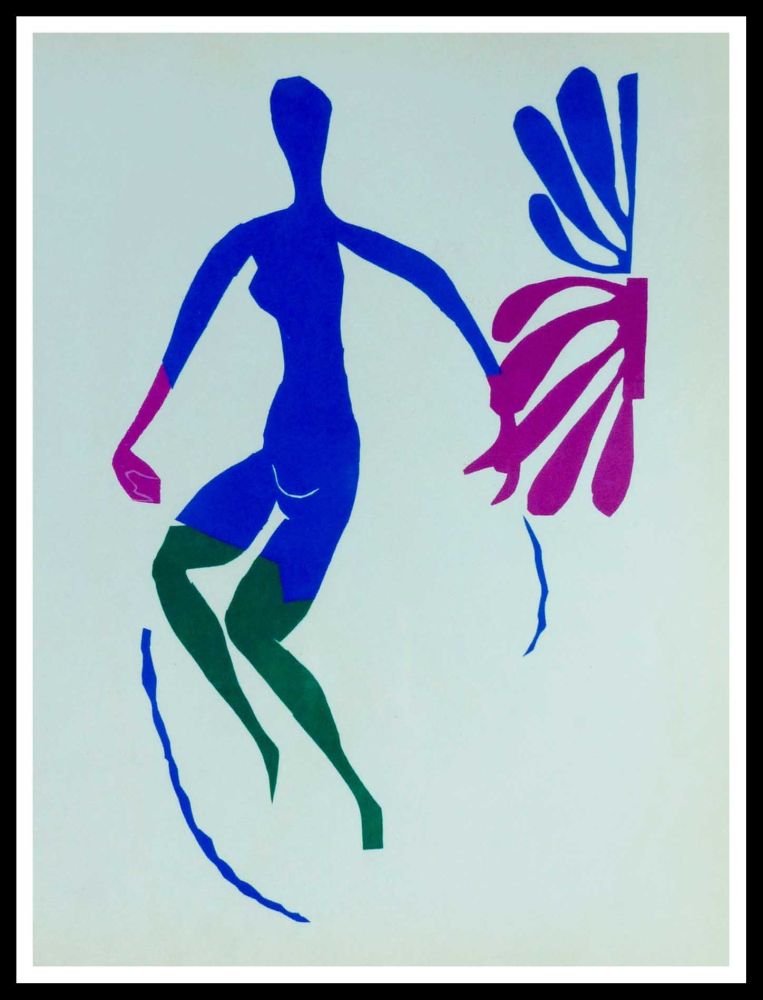 リトグラフ Matisse (After) - NU AU ROSEAUX