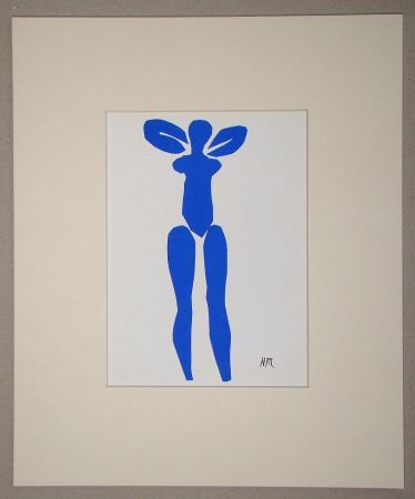 リトグラフ Matisse (After) - Nu bleu debout - 1952