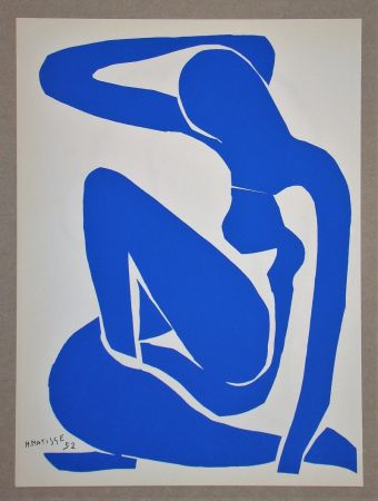 リトグラフ Matisse (After) - Nu bleu I.-1952