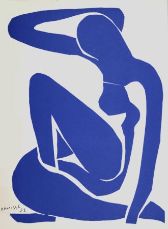 リトグラフ Matisse (After) - Nu Bleu I, 1958